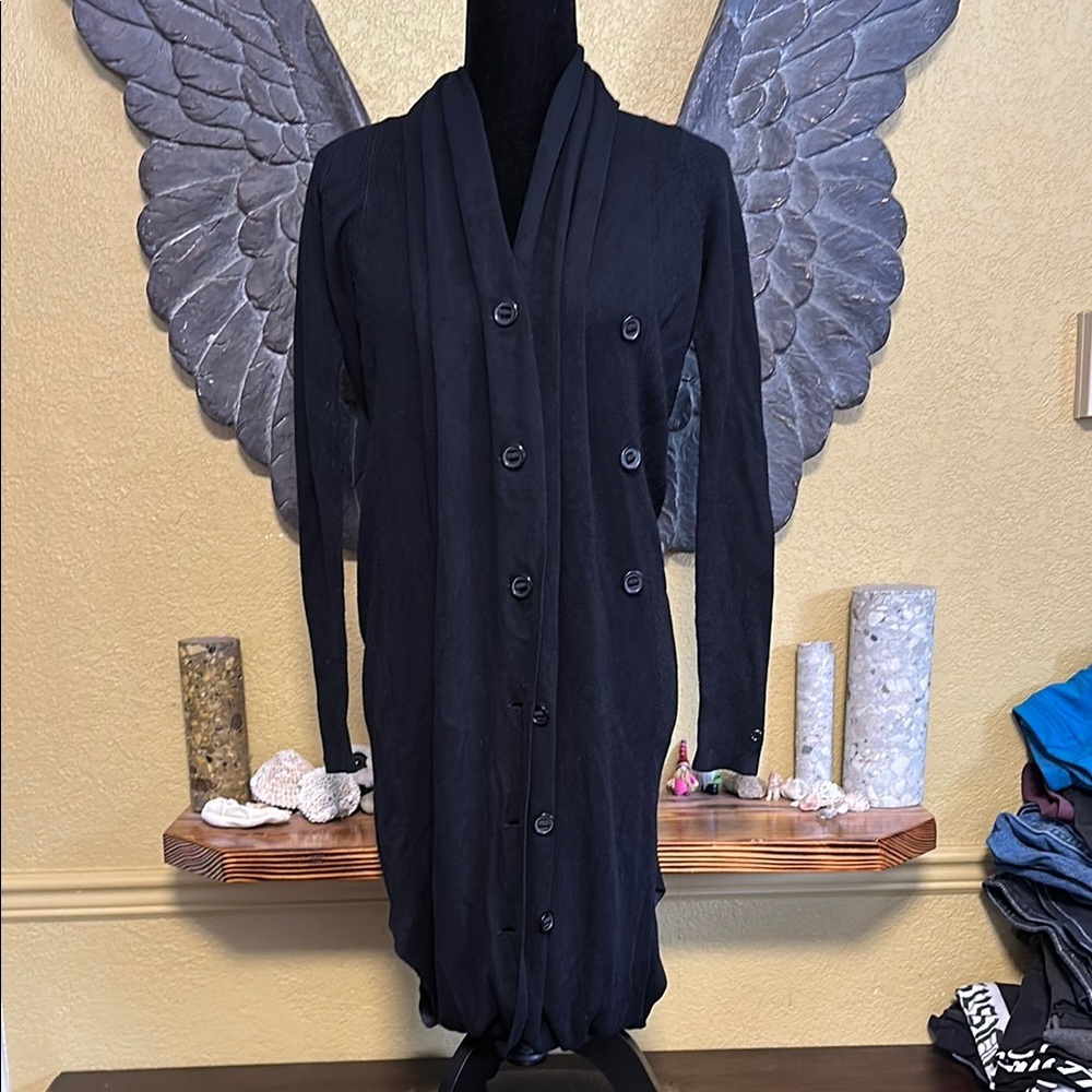 Lululemon Black Double-Breasted Cardigan